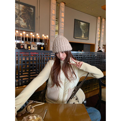 SourceWithU显瘦针织羽绒马甲