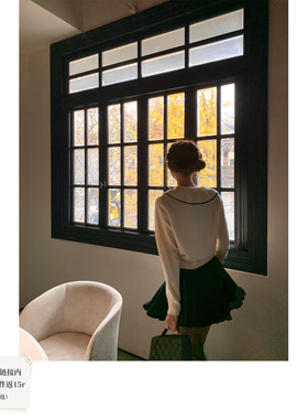 SourceWithU 杏仁雾境 2色单麻花荷叶边短裙定制绞花高腰半身裙女