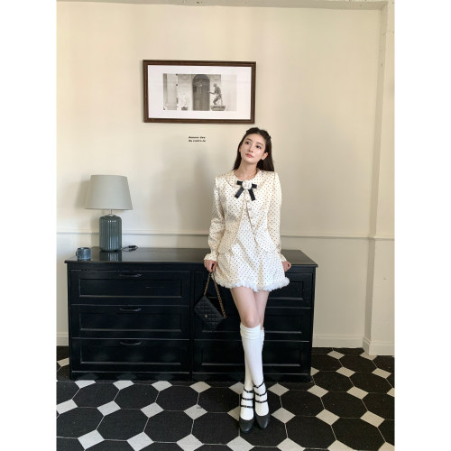 SourceWithU套装波点缎面千金女