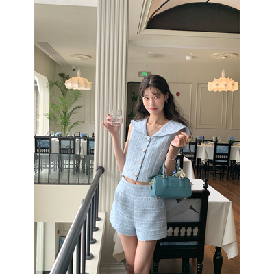 SourceWithU海军领小香上衣短裤