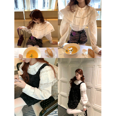 SourceWithU镂空刺绣衬衫短裤