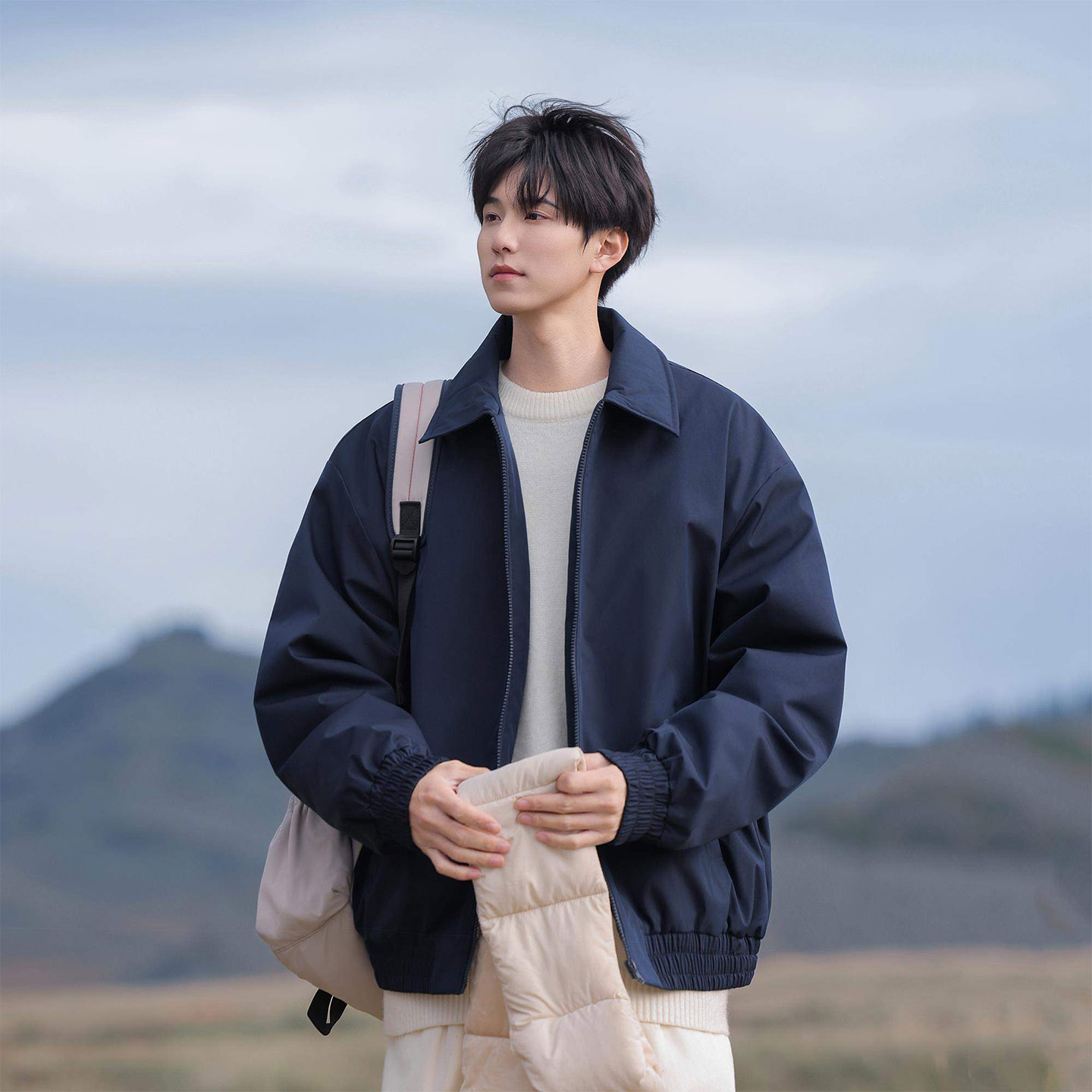 美式休闲cleanfit飞行员夹克男