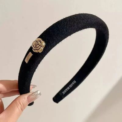 New Small Fragrant Wind Camellia Headband for Women Elegant