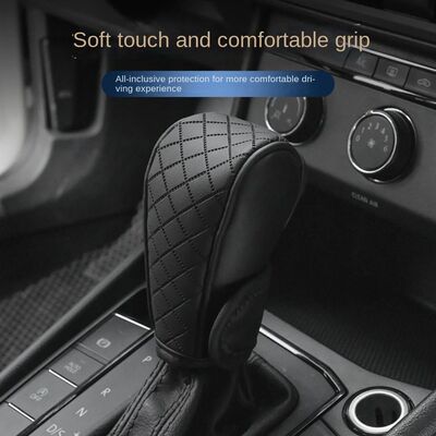 Universal Perforated Breathable Cowhide Gear Shift Cover for