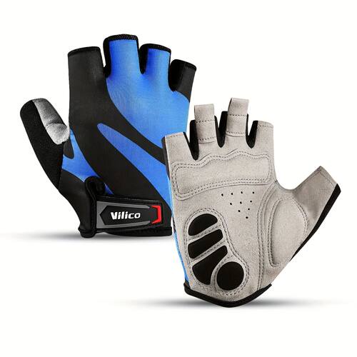1 Pair of Half Finger Cycling Gloves for Both Men and Women,