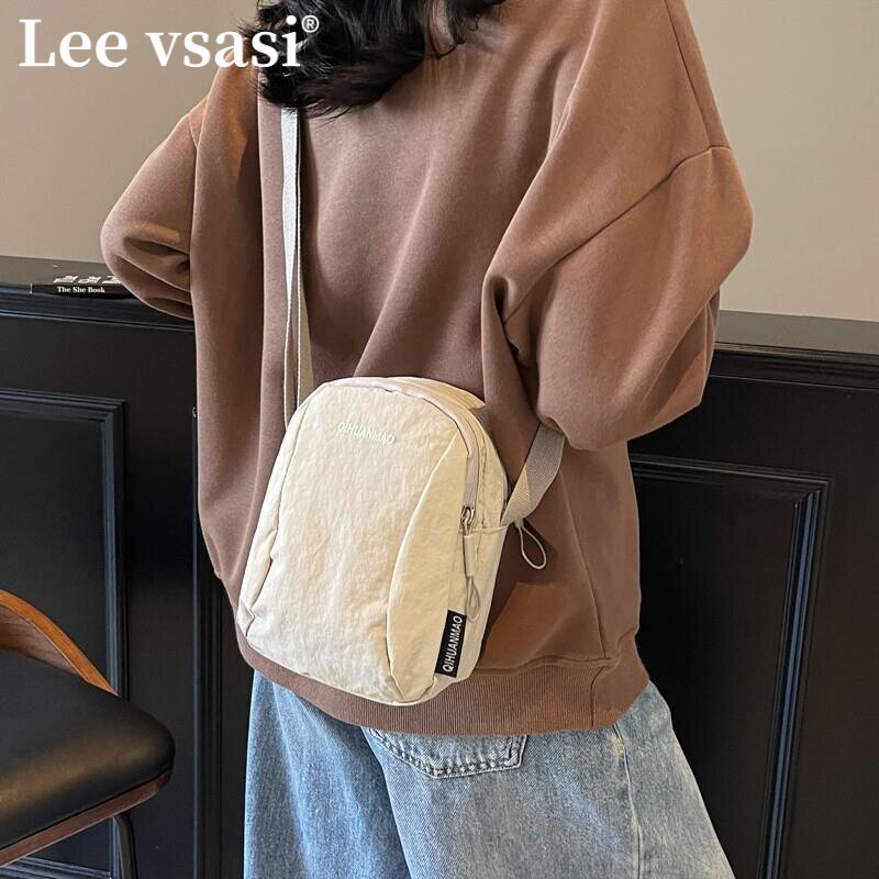 Lee vsasi休闲简约布包手机包小包包女款2025新款外出逛街斜挎包