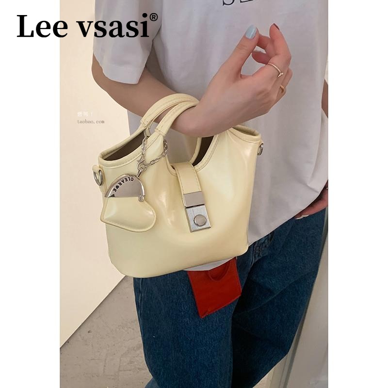 Lee vsasi韩国小众手提菜篮子包女2025新款潮春季时尚水桶包百搭