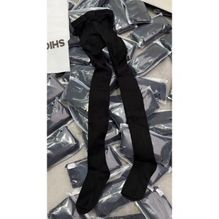 秒发诗歌兰099简约法式时髦松紧腰弹力显瘦压腿连裤袜女百搭2025