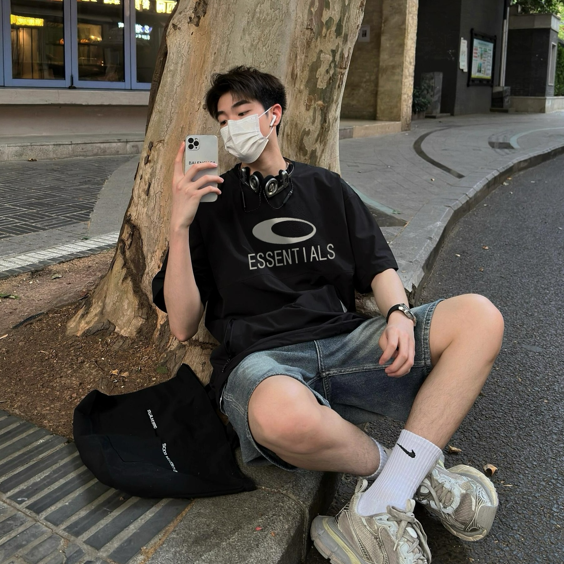 ESSENTIALS小众潮牌美式短袖T恤