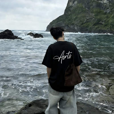 重磅Asrts新款艺术体宽松短袖T恤