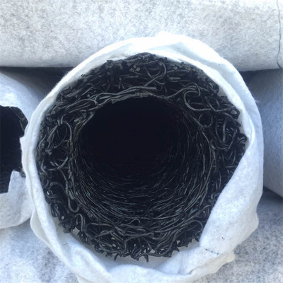 厂家直销园林绿化路基盲沟排水盲管合成树脂硬式透水管包土工布