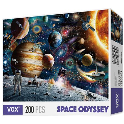 福思VOX平面拼图PUZZLE200片儿童宝宝益智专注力6男7女孩8岁太空