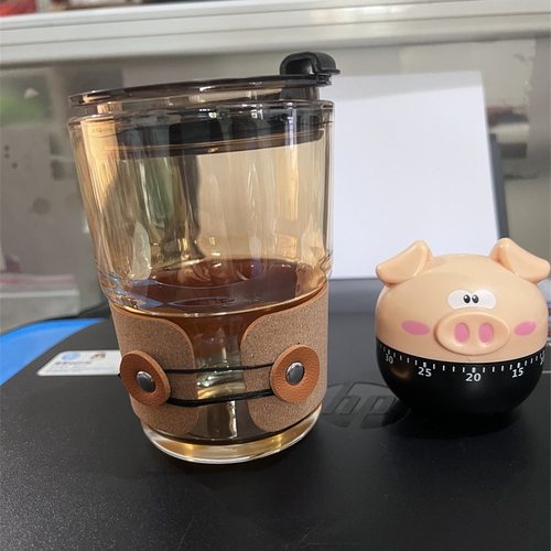 手柄手摇杯皮革咖啡杯皮套不锈钢