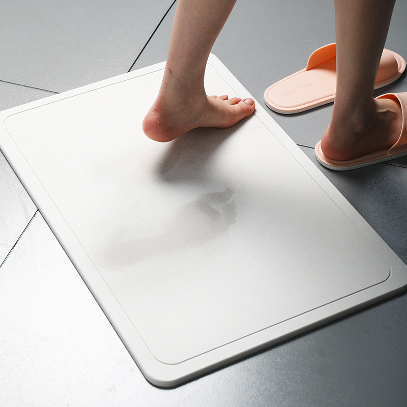 PADSON日本天然硅藻泥硅藻土吸水地垫脚垫淋浴房浴室速干防滑垫子