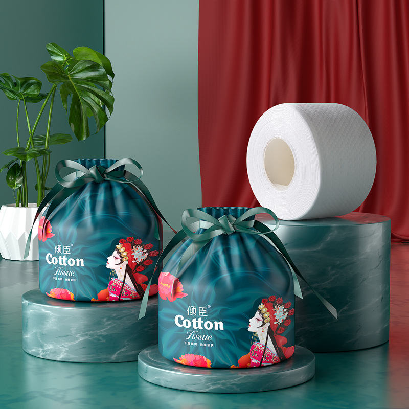 洗脸巾一次性卷筒装洁面巾加厚纯棉卷巾棉柔巾美容洗面巾