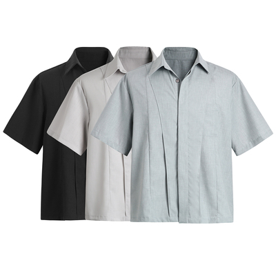 GOS解构活页短袖衬衫cleanfit