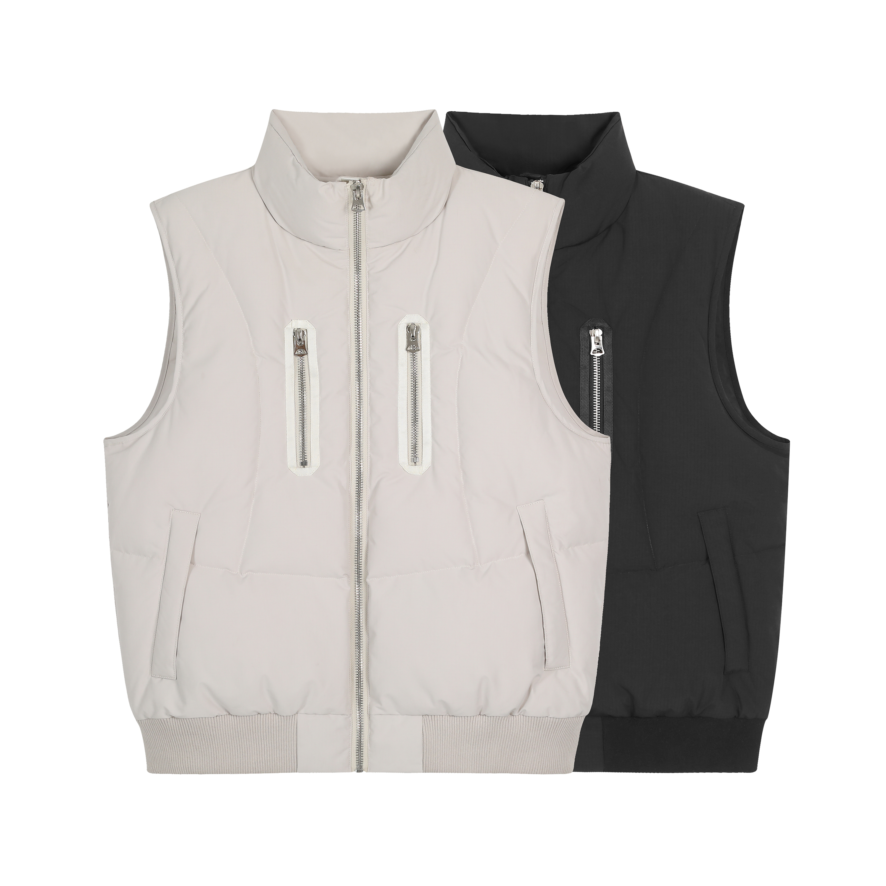 GOS90白鸭绒羽绒马甲弧形