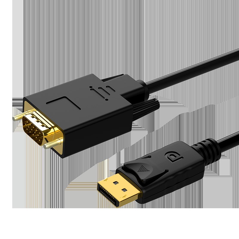 大DP转VGA转换线电脑显卡接口displayport转vja接口显示器转换器
