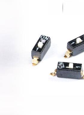DSIC01LSGET 2.54mm间距1位高推贴片拨码开关/拨动编码开关 2祇