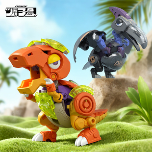 现货新品原子盒恐龙浓眉暴暴飞天叮叮变形玩具手办潮玩原创设计