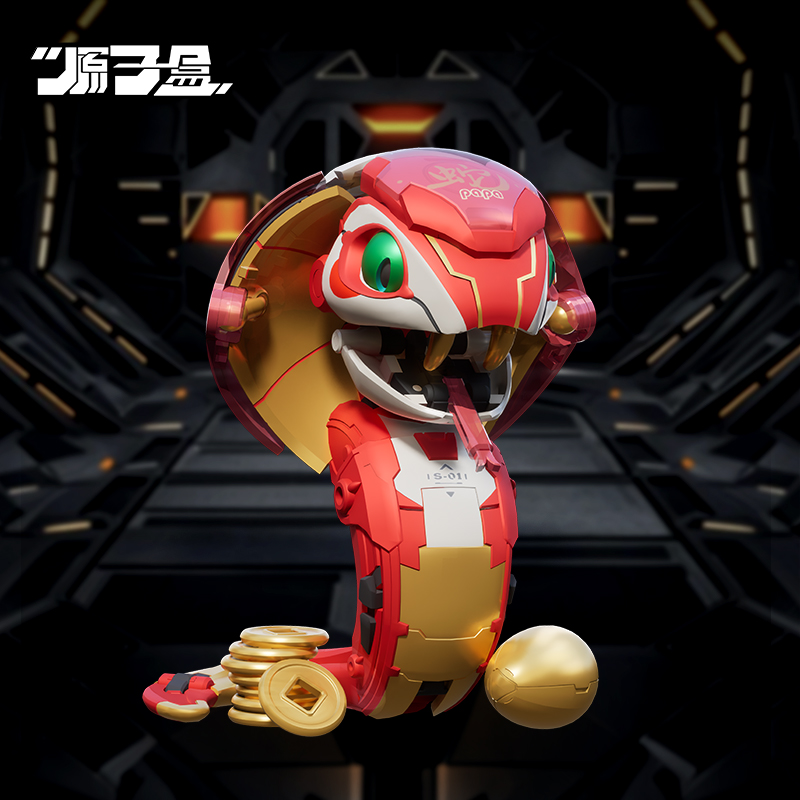 原子盒小蛇papa变形手办