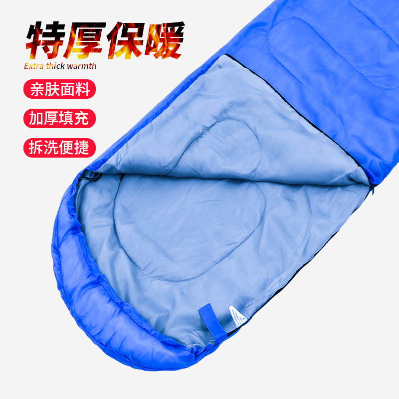 户外露营大人男夏季四季通用款成人冬季加厚羽绒单双人睡袋
