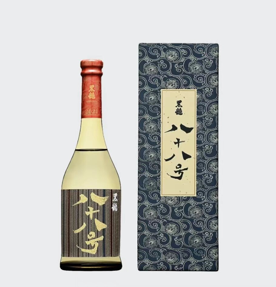 日本清酒 黑龙八十八号 纯米大吟酿 黑龙酒造 盒装 720ml