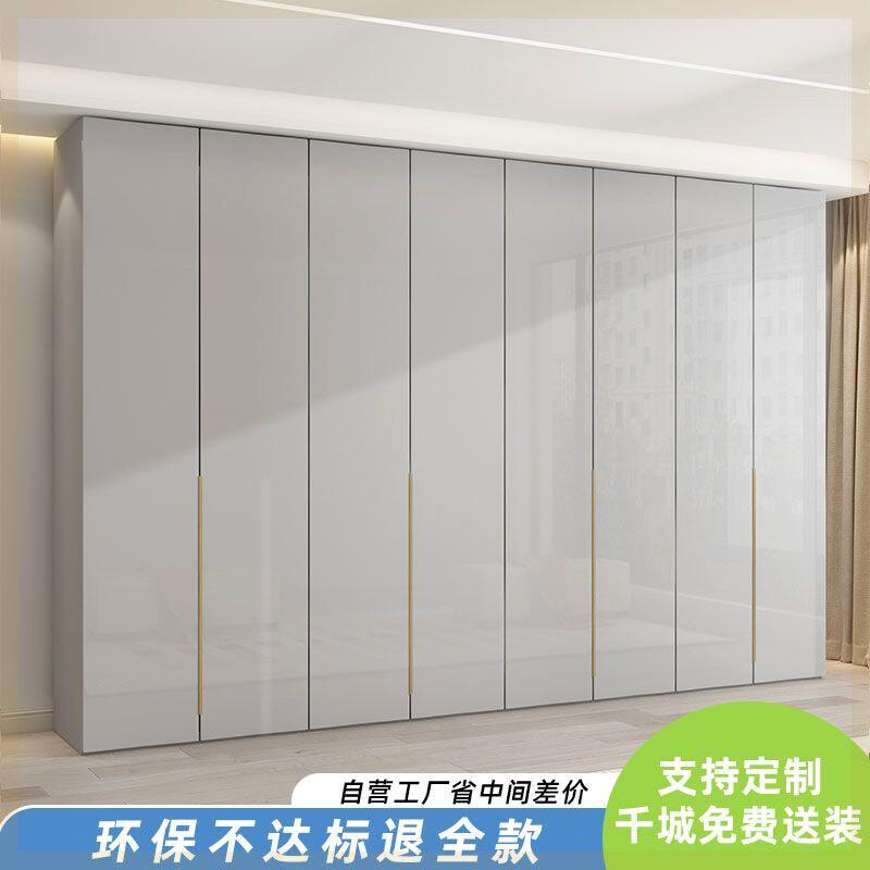 定制实木衣柜家用卧室一门到顶主卧60CM深成品轻奢现代简约欧松板