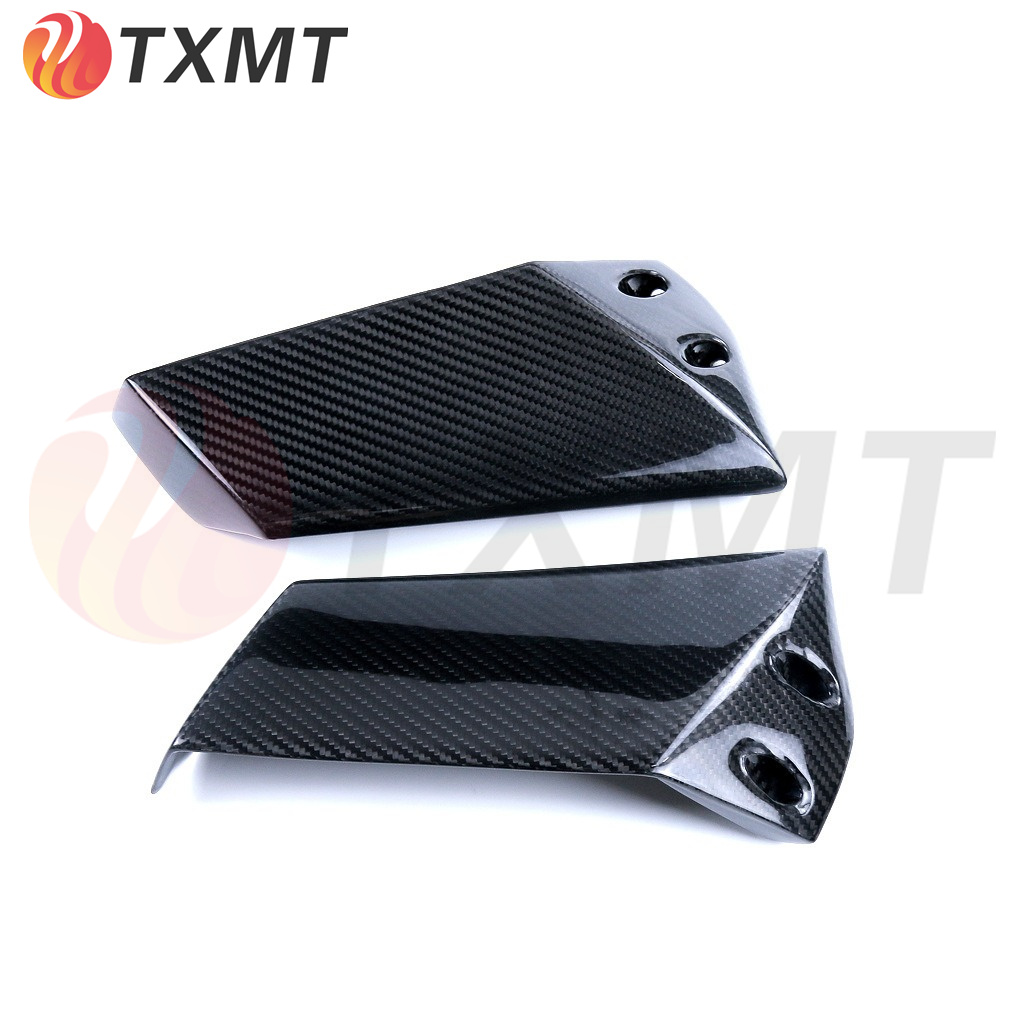 适用Kawasaki川崎H2 H2R改装碳纤维定风翼后视镜风刀板减少风阻器