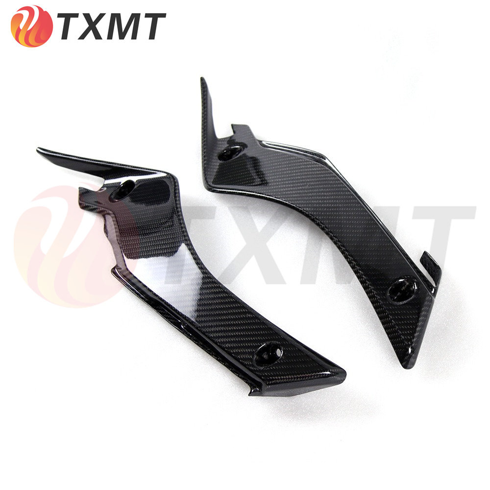 摩托车配件适用yamaha雅马哈R1 M 碳纤维油箱侧板进气装饰罩15-18