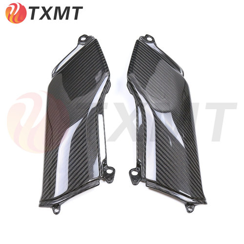 适用新款川崎 Kawasaki Z900摩托车改装碳纤维邮箱下侧板外壳配件
