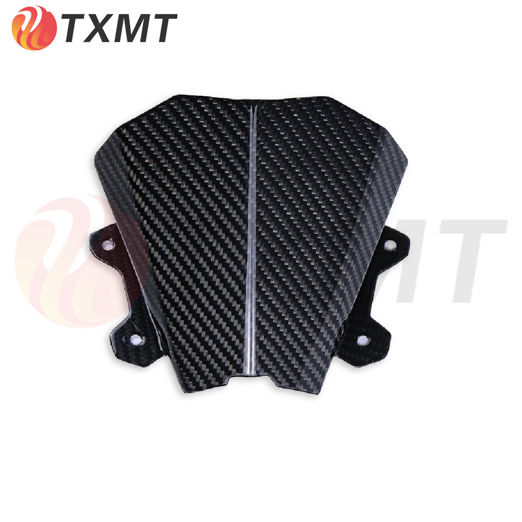 适用摩托车配件yamaha 雅马哈MT09 FZ09 2020+ 改装碳纤维挡风板