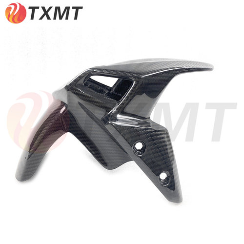 适用摩托车Kawasaki 川崎Z900改装碳纤维前挡泥板 前土除板2017+