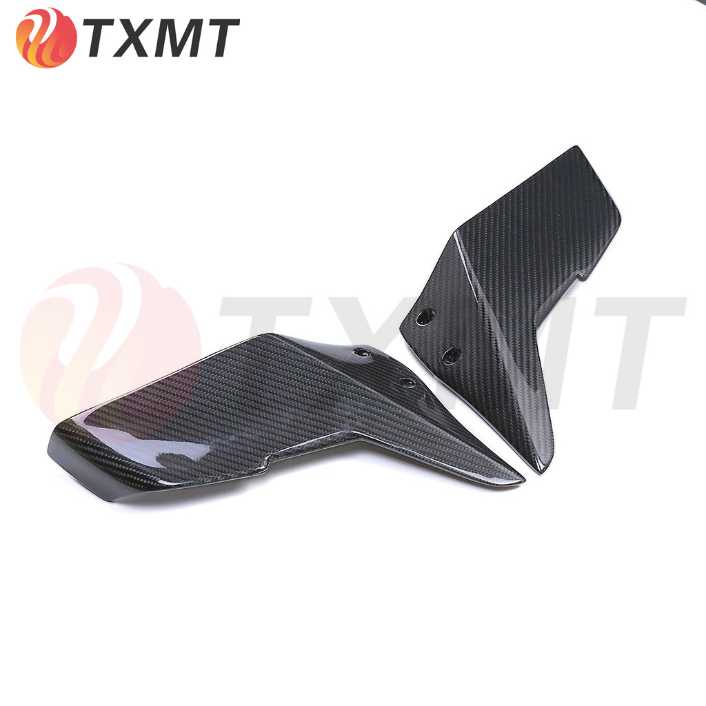 适用Kawasaki川崎H2H2R改装碳纤维上定风翼后视镜风刀风阻器侧板