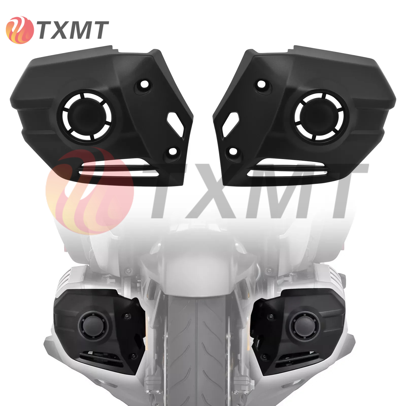 适用本田金翼GL1800 加装镀铬罩18-25年 雾灯罩雾灯装饰罩保护盖