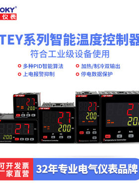 东崎TEY温控器智能数显温控巡检仪电子温控仪PID温度控制器温控仪