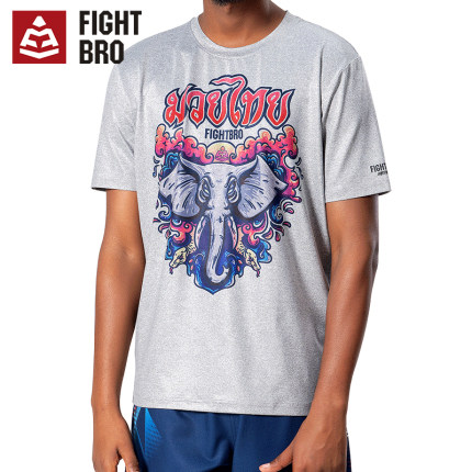FIGHTBRO飞特氏格斗短袖男弹力速干衣训练服MMA散打博击圆领T恤