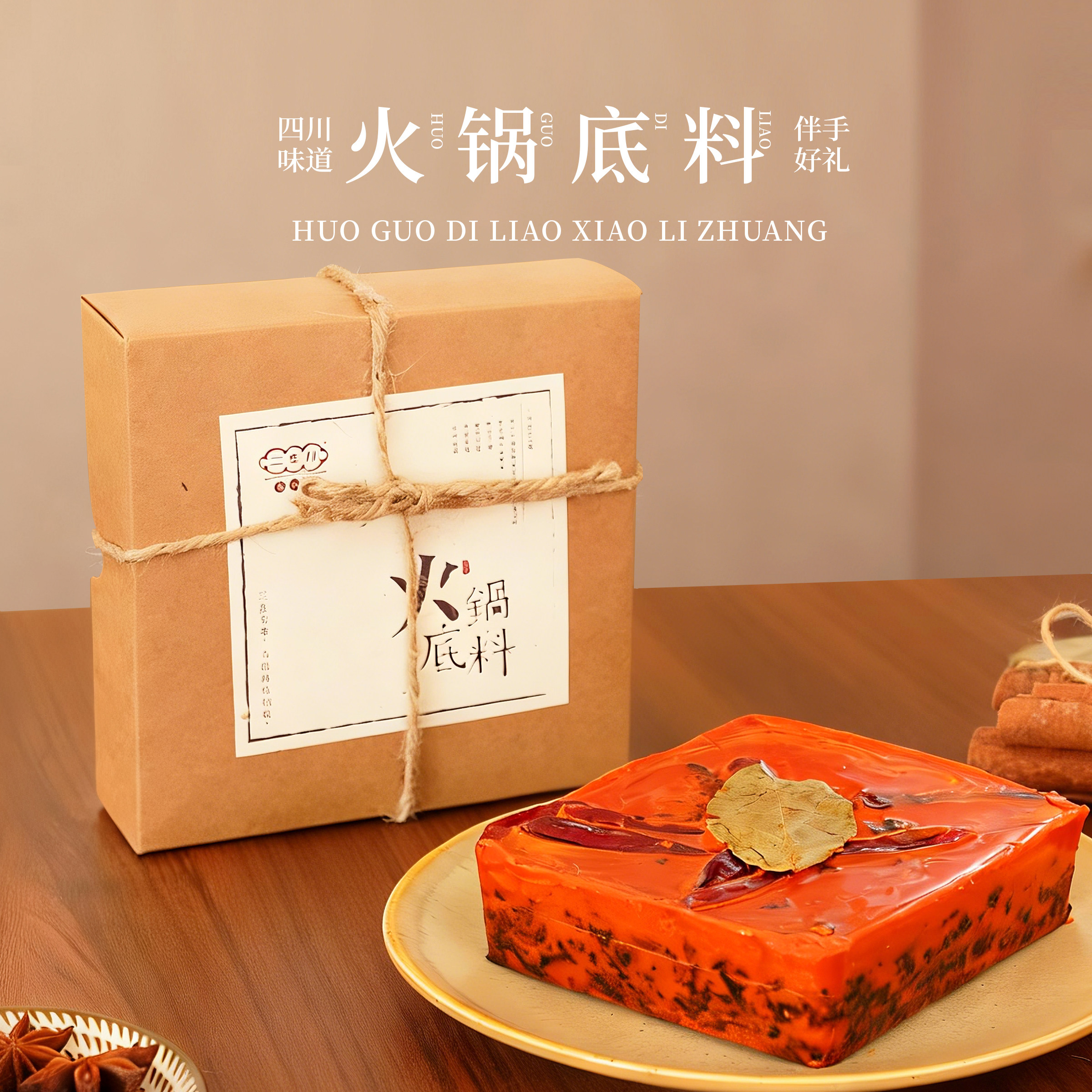 成都特色牛油火锅底料大块装四川特产伴手礼老成都家用调料麻辣烫