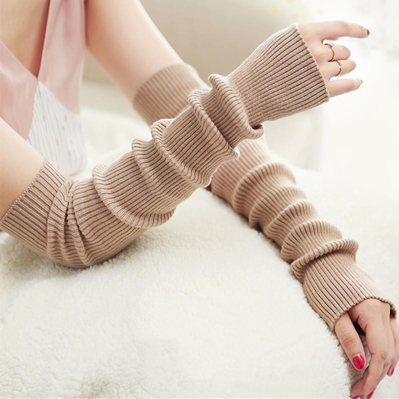 针织袖套女夏季防空调吹手套月子护手臂胳膊肘关节防寒保暖假袖子