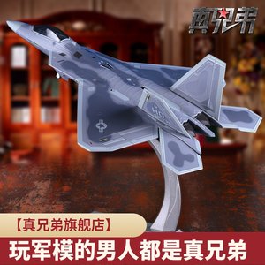 L1:72F22战斗机模型美国F-22猛禽飞机合金静态成品仿真军事摆件