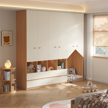 定制全实木衣柜家用小户型ENF级环保儿童房宝宝衣服收纳柜大衣橱