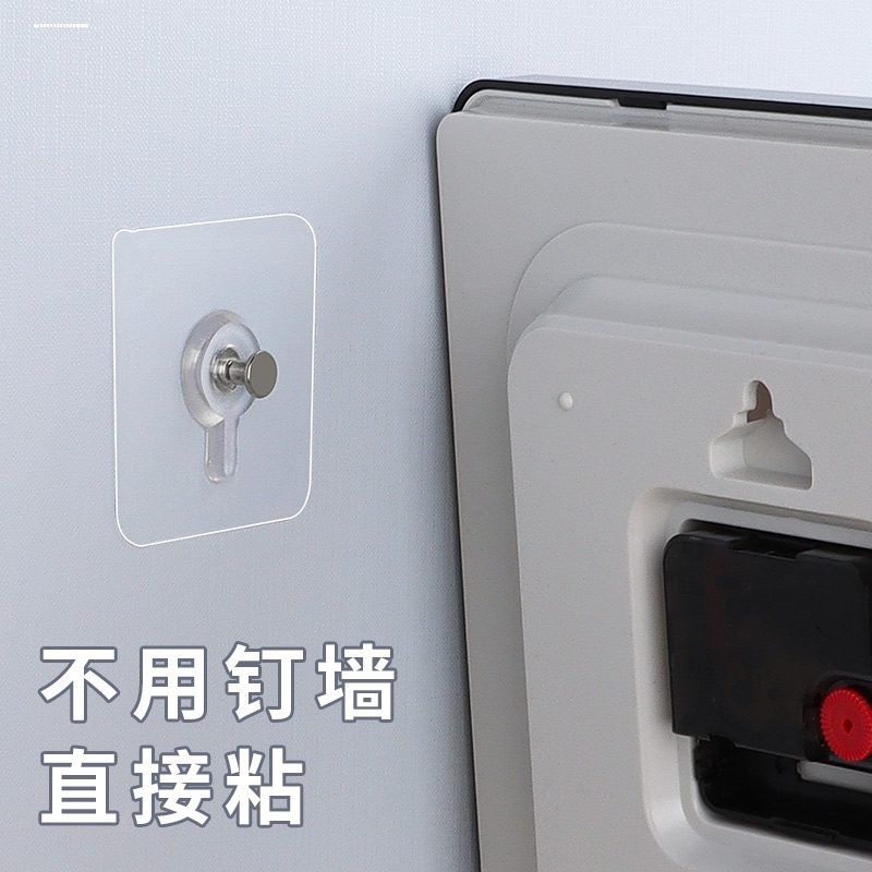 透明粘钩小照片墙相框装饰画钟表瓷砖玻璃墙面强力自粘免打孔挂钩图片