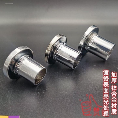 晾衣杆法兰座墙上挂衣杆子管座不锈钢管托衣柜杆配件单孔固定托