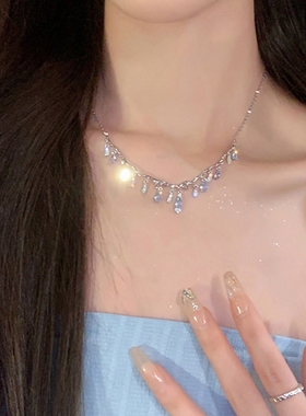 项链女钛钢不掉色夏小仙女轻奢小众设计感高级锁骨链