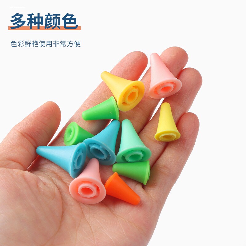 防溜线毛衣针帽橡胶毛衣针塞工具挂钩棒针堵头防脱针套毛线计数器