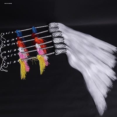 2024太极拂尘道具浮尘法器太监用品戏剧仿真马尾甩子太极拂尘