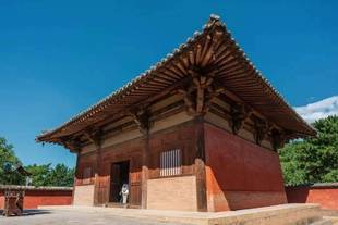 1810-sketchup模型唐代寺庙山西南禅寺su模型+南禅寺cad+pdf