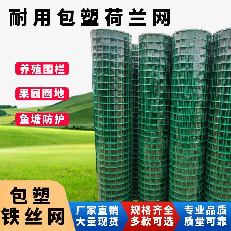 荷兰网绿色铁丝网养鸡网养鱼围网