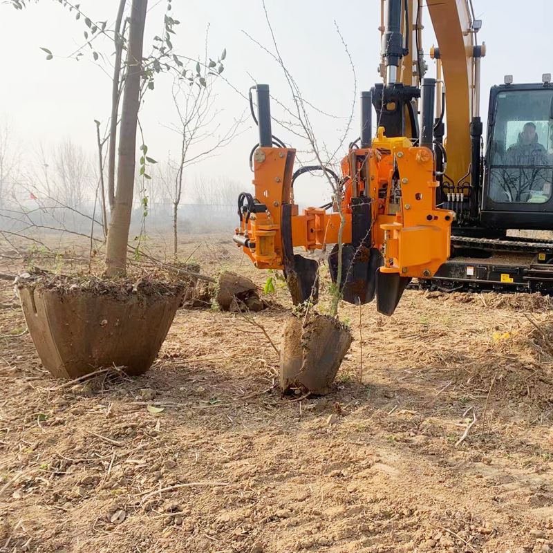 常青起树机厂家 快速移栽 园林苗木移栽机一分货种一棵树80挖树机