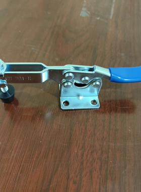 蓝色把手水平式快速夹具焊接工装夹钳肘夹GH-201B固定压紧器